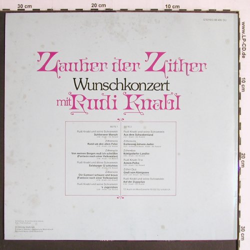 Knabl,Rudi: Zauber der Zither,Wunschkonzert mit, Ariola(88 486 OU), D, m /vg+,  - LP - Y6854 - 5,00 Euro