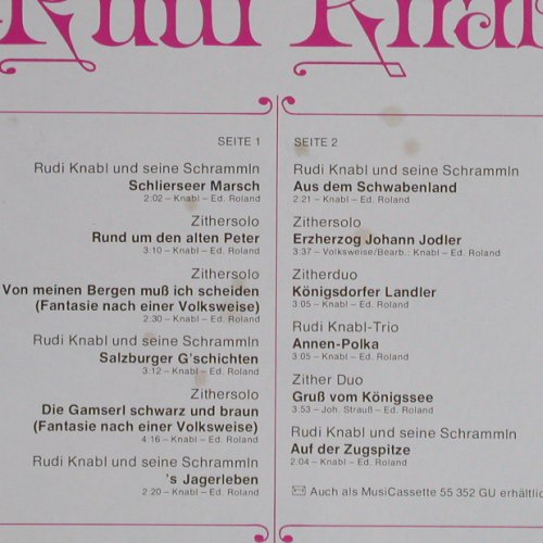 Knabl,Rudi: Zauber der Zither,Wunschkonzert mit, Ariola(88 486 OU), D, m /vg+,  - LP - Y6854 - 5,00 Euro