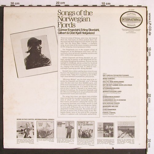 Engedahl,Gunnar/Stordahl/Helgeland: Songs of the Norwegian Fjords, Capitol Intern. (SP-10069), US Typ: LP Best.-Nr.: Y7094 Preis: 6,00 Euro