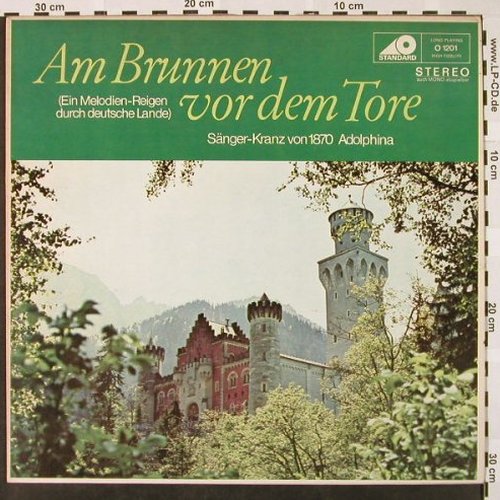 Sänger-Kranz von 1870 Adolphina: Am Brunnen vor dem Tore, Standard(O 1201), D, 1968 - LP - Y7311 - 5,50 Euro