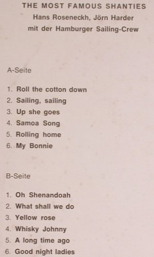 Roseneckh,Hans u.Jörn Harder: Rolling Home,Hamburger Sailing-Crew, Standard (STD-LP 1247), D Typ: LP Best.-Nr.: Y7313 Preis: 7,50 Euro