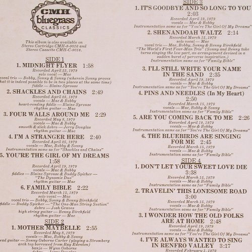 Osborne Brothers & Mac Wiseman: The Essential Bluegrass Album, Foc, CMH(CMH-9016), US, 1979 - 2LP - Y7520 - 12,50 Euro