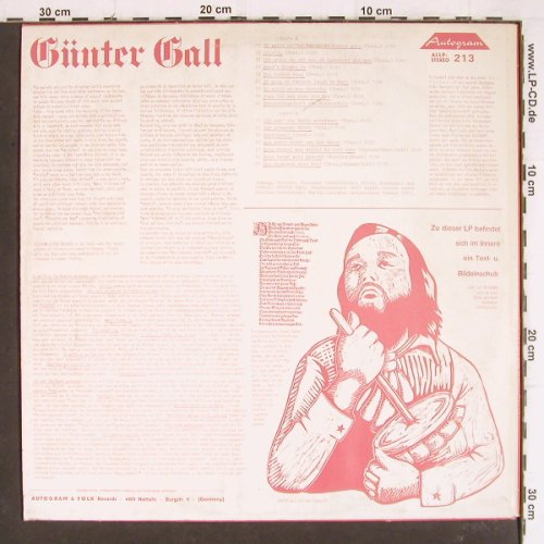 Gall,Günter: Volkslieder und so, Autogram(ALLP-213), D, 1977 - LP - Y7966 - 9,00 Euro