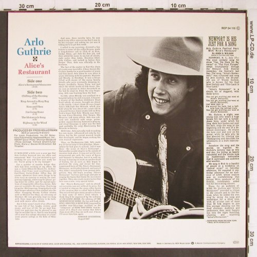 Guthrie,Arlo: Alice's Restaurant, m /vg+, Reprise(REP 54 118), D, Ri, 1967 - LP - Y9008 - 5,00 Euro