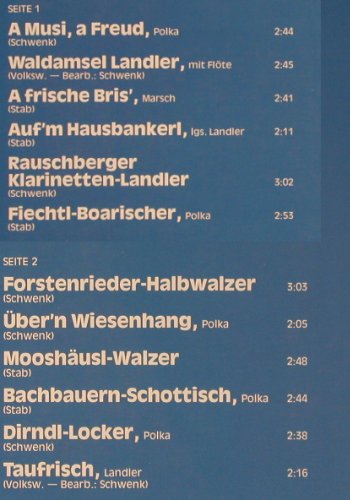 Schwenk,Georg  & seine Musikanten: A Musi-A Freud' (instrum.), Telefunken(6.25257 AS), D, 1982 - LP - Y9435 - 7,50 Euro