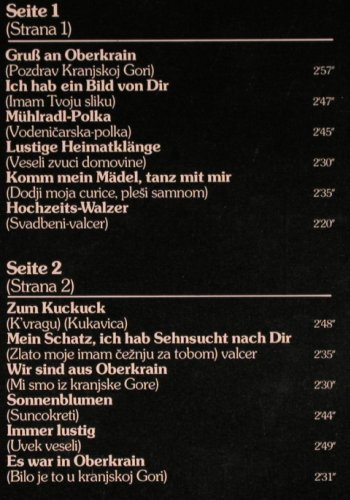 Slibonek,Sava & Orch.: Die lustigen Leute aus Oberkrain, RCA(26.21432 AF), D, instrum, 1975 - LP - Y9454 - 6,00 Euro