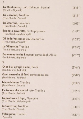 La Montanara - Coro Della S.A.T.: Der original Trientiner Bergsteiger, RCA Victor(LSP-9963), D, Ri,  - LP - Y9887 - 6,00 Euro