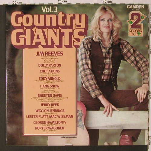 V.A.Country Giants: Vol.3-Jim Reeves...P. Wagoner,Foc, RCA(PDA 059), UK, 1971 - 2LP - E9130 - 6,00 Euro