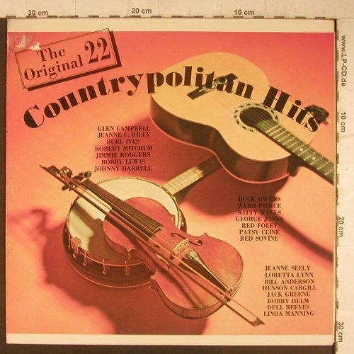 V.A.Countrypolitan Hits: The Original 22, m-/vg+, Countrypolitan(1100), US,  - LP - F6508 - 5,00 Euro