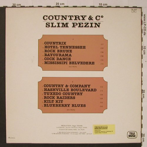 Slim Pezin: Country & C°, Telemusic(TM 3102), F, 1985 - LP - F7765 - 6,00 Euro