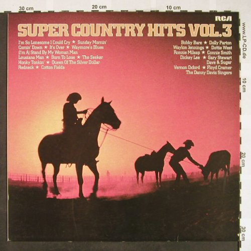 V.A.Super Country Hits Vol.3: Bobby Bare...Floyd Cramer, 12 Tr., RCA(CL 42840), D, 1979 - LP - H1819 - 5,00 Euro
