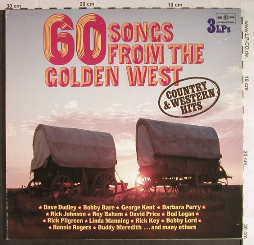 V.A.60 Songs from the golden West: Country & Western Hits, Foc², SR(32 961 5), D, 1981 - 3LP - H242 - 7,50 Euro