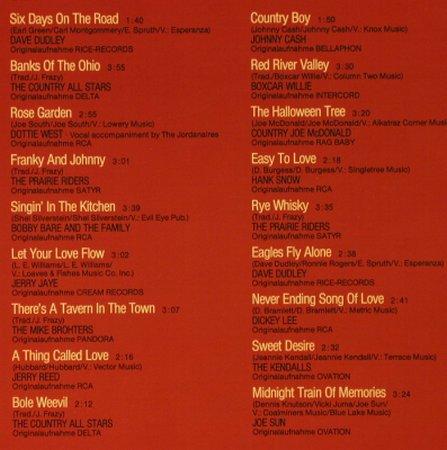 V.A.Country & Western Festival: Dave Dudley...Joe Sun, Sonocord(28 408-3), D, Ri, 1981 - LP - H3443 - 5,00 Euro