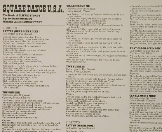 Stone's Music,Cliffie & Don Stewart: Square Dance USA, Capitol(SM-112), US,  - LP - H3522 - 7,50 Euro