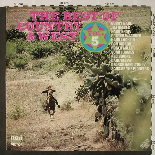 V.A.The Best of Country and West: Vol.5-Bobby Bare-Sons of t.Pioneers, RCA Victor(26.21190), D,vg+/m-, 1973 - LP - H4832 - 4,00 Euro
