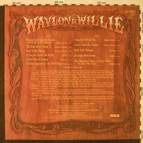 Jennings,Waylon & Willie Nelson: Wallon & Willie, RCA(PL 12686), D, 1978 - LP - H4846 - 6,00 Euro
