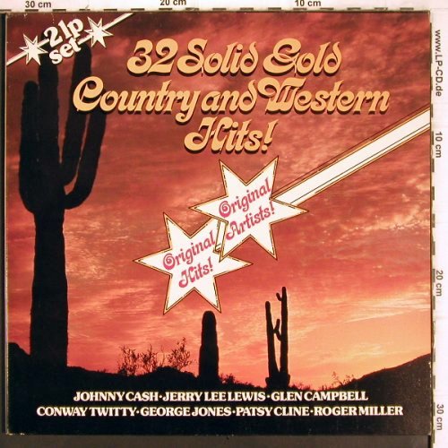 V.A.32 Solid Gold Country&WesternH.: Johnny Cash, George Jones..., Foc, BRC(310631), D, Club Ed, 1980 - 2LP - V1039 - 7,50 Euro