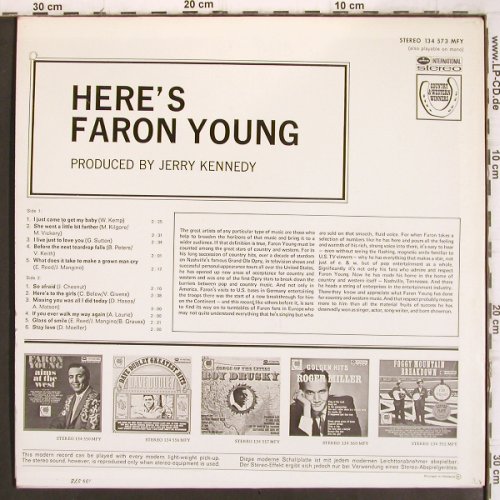 Young,Faron: Here's Faron Young, Mercury(134 573 MFY), NL, 1969 - LP - V1059 - 7,50 Euro