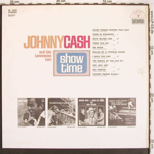 Cash,Johnny and the Tennessee Two: Show Time '69 (live) , woc, Bellaphon (BI 1582), D Typ: LP Best.-Nr.: V1154 Preis: 7,50 Euro