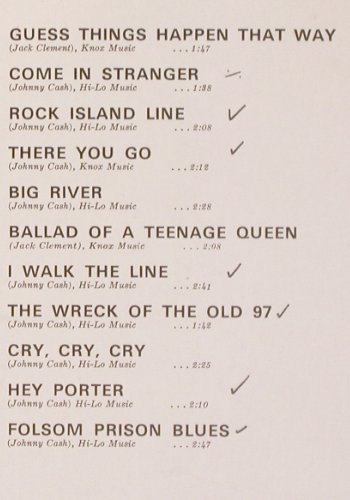 Cash,Johnny and the Tennessee Two: Show Time '69 (live) , woc, Bellaphon (BI 1582), D Typ: LP Best.-Nr.: V1154 Preis: 7,50 Euro