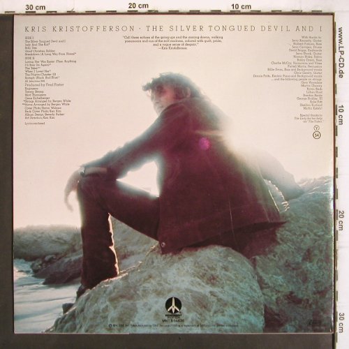 Kristofferson,Kris: The Silver Tongued Devil and I, Monument (MNT S 64636), NL, 1974 Typ: LP Best.-Nr.: V1155 Preis: 7,50 Euro