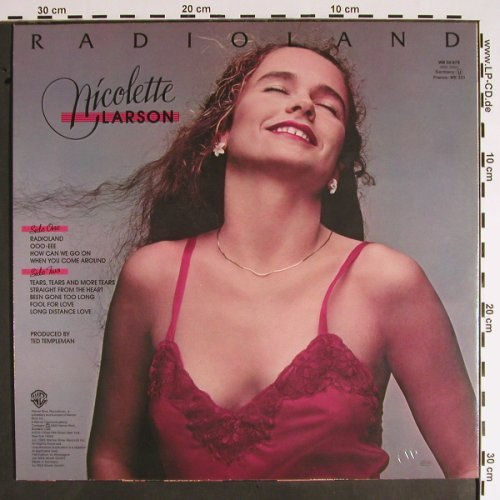 Larson,Nicolette: Radioland, WB (56878), D, 1980 Typ: LP Best.-Nr.: V1404 Preis: 6,00 Euro