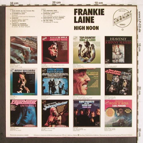 Laine,Frankie: High Noon (1971), Embassy (31199), NL Typ: LP Best.-Nr.: V246 Preis: 6,00 Euro