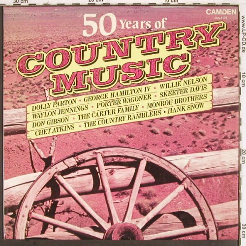 V.A.50 Years Of Country Music: Chet Atkins... Monroe Brothers, Camden(CDS 1179), UK, Ri,  - LP - V36 - 5,00 Euro