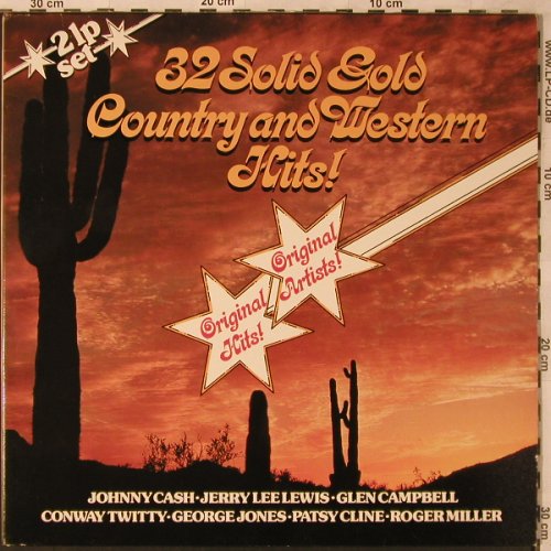 V.A.32 Solid Gold Country&WesternH.: Johnny Cash, George Jones..., Foc, BRC(310631), D, Club Ed, 1980 - 2LP - X2738 - 5,00 Euro