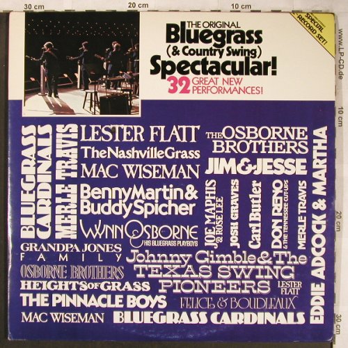 V.A.Bluegrass & Country Swing: Osbourne Brozhers..Bluegr.Cardinals, CMH(CMH-5902), US, Foc, 1980 - 2LP - X4963 - 9,00 Euro