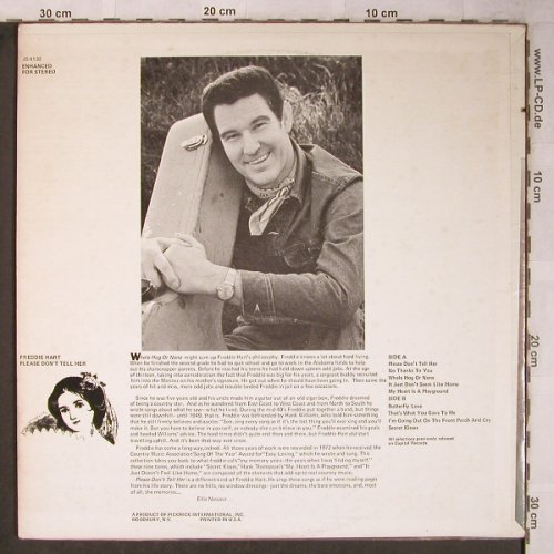 Hart,Freddie: Please don't tell her (Hawaii), Hilltop/Pickwick (JS-6132), US, co Typ: LP Best.-Nr.: X5466 Preis: 7,50 Euro