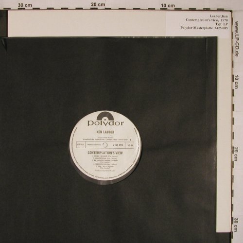 Lauber,Ken: Contemplation's view, m-/No Cover, Polydor Musterplatte (2425 005), D, 1970 Typ: LP Best.-Nr.: X6898 Preis: 95,00 Euro