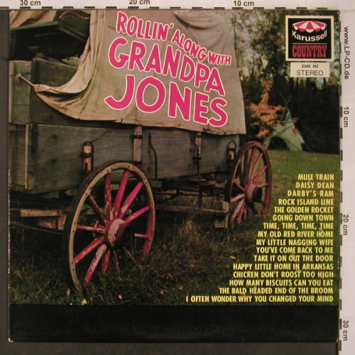 Grandpa Jones: Rolling' Along, Karussell (2345 012), D, 1971 Typ: LP Best.-Nr.: X7025 Preis: 12,50 Euro