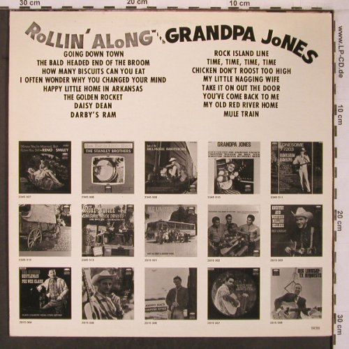 Grandpa Jones: Rolling' Along, Karussell (2345 012), D, 1971 Typ: LP Best.-Nr.: X7025 Preis: 12,50 Euro