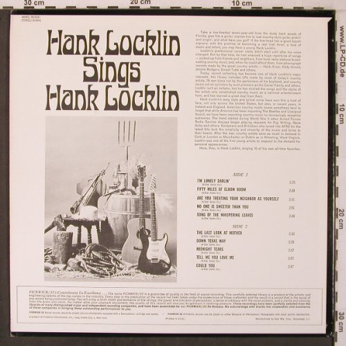 Locklin,Hank: Hank Locklin Sings, Hilltop(JM-6041), US,  - LP - X7097 - 12,50 Euro