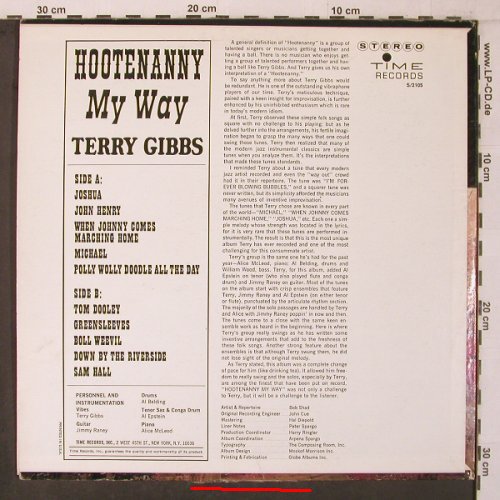 Hootenanny with Terry Gibbs: My Way, m-/vg+, Time Records (S/2105), US, 1963 Typ: LP Best.-Nr.: X7142 Preis: 9,00 Euro