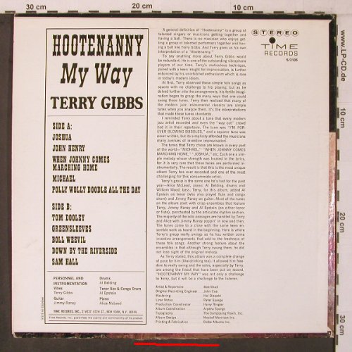 Hootenanny with Terry Gibbs: My Way, m-/vg+, Time Records(S/2105), US, 1963 - LP - X7142 - 9,00 Euro