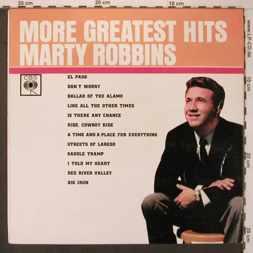 Robbins,Marty: More Greatest Hits, CBS(62075), US, 1960 - LP - X7274 - 12,50 Euro