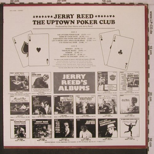 Reed,Jerry: The Uptown Poker Club, RCA(APL1-0356), US, 1973 - LP - X7593 - 9,00 Euro
