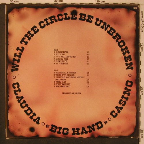 Claudia Big Hand Casino: Will The Circle Be Unbroken, Big Hand Records(BHL 14005), N,  - LP - X7742 - 9,00 Euro