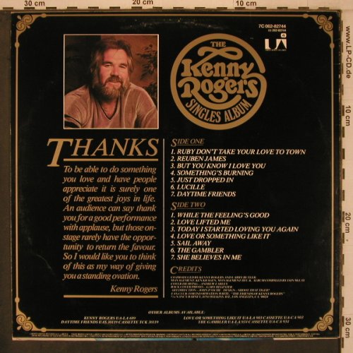 Rogers,Kenny: Singles Album, UA(7C 062-82744), S, 1977 - LP - X7745 - 6,00 Euro