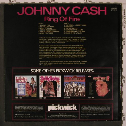 Cash,Johnny: Ring Of Fire, Hallmark(SHM 988), UK, 1969 - LP - X7746 - 5,00 Euro