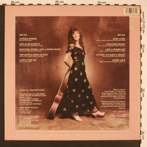 Mattea,Kathy: Untasted Honey, Mercury (832 793-1), NL, 1987 Typ: LP Best.-Nr.: X8477 Preis: 7,50 Euro