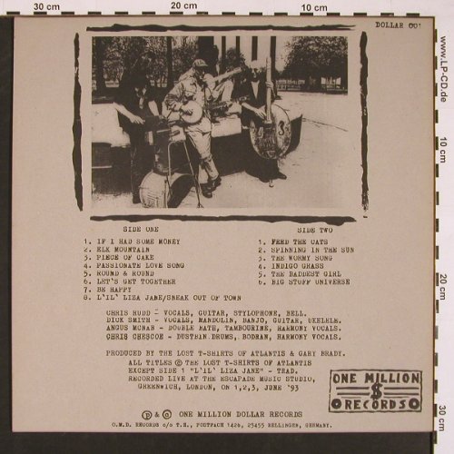 Lost T-Shirts Of Atlantis, The: Same, One Million Dollar Rec. (DOLLAR 001), D, 1993 Typ: LP Best.-Nr.: X8487 Preis: 9,00 Euro