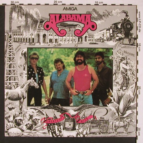 Alabama: Greatest Hits, Amiga (8 56 470), DDR, 1989 Typ: LP Best.-Nr.: X8516 Preis: 5,00 Euro