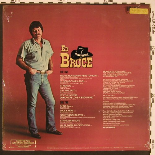 Bruce,Ed: You're Not Leavin'Here Tonight, MCA(MCA-5416), US, FS-New, 1983 - LP - X8565 - 9,00 Euro