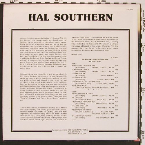 Southern,Hal: Here Comes The Sun Again, VJ International(VJS-6002), US, 1977 - LP - X8607 - 7,50 Euro
