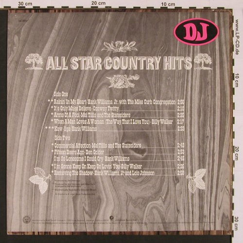 V.A.All Star Country Hits: Hank Williams jr., Conway Twitty..., MGM(SE-4787), US, 1971 - LP - X8651 - 6,00 Euro