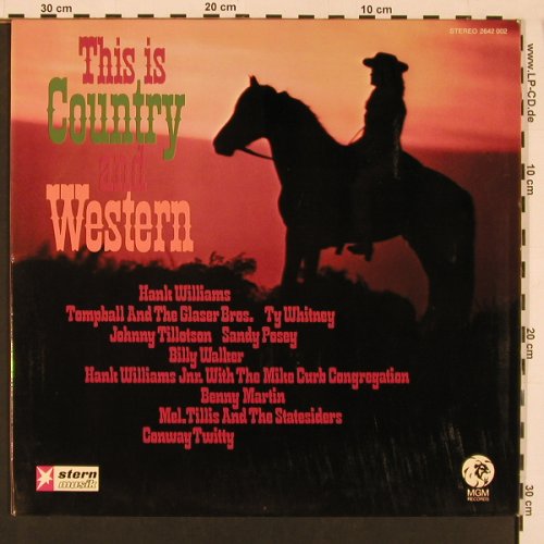 V.A.This Is Country & Western: 24 Golden Hits,Foc, Stern-Ed., MGM(2642 002), D, 1973 - 2LP - X8652 - 7,50 Euro
