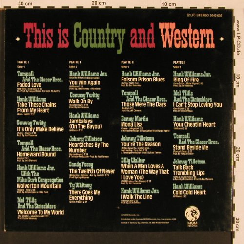 V.A.This Is Country & Western: 24 Golden Hits,Foc, Stern-Ed., MGM(2642 002), D, 1973 - 2LP - X8652 - 7,50 Euro